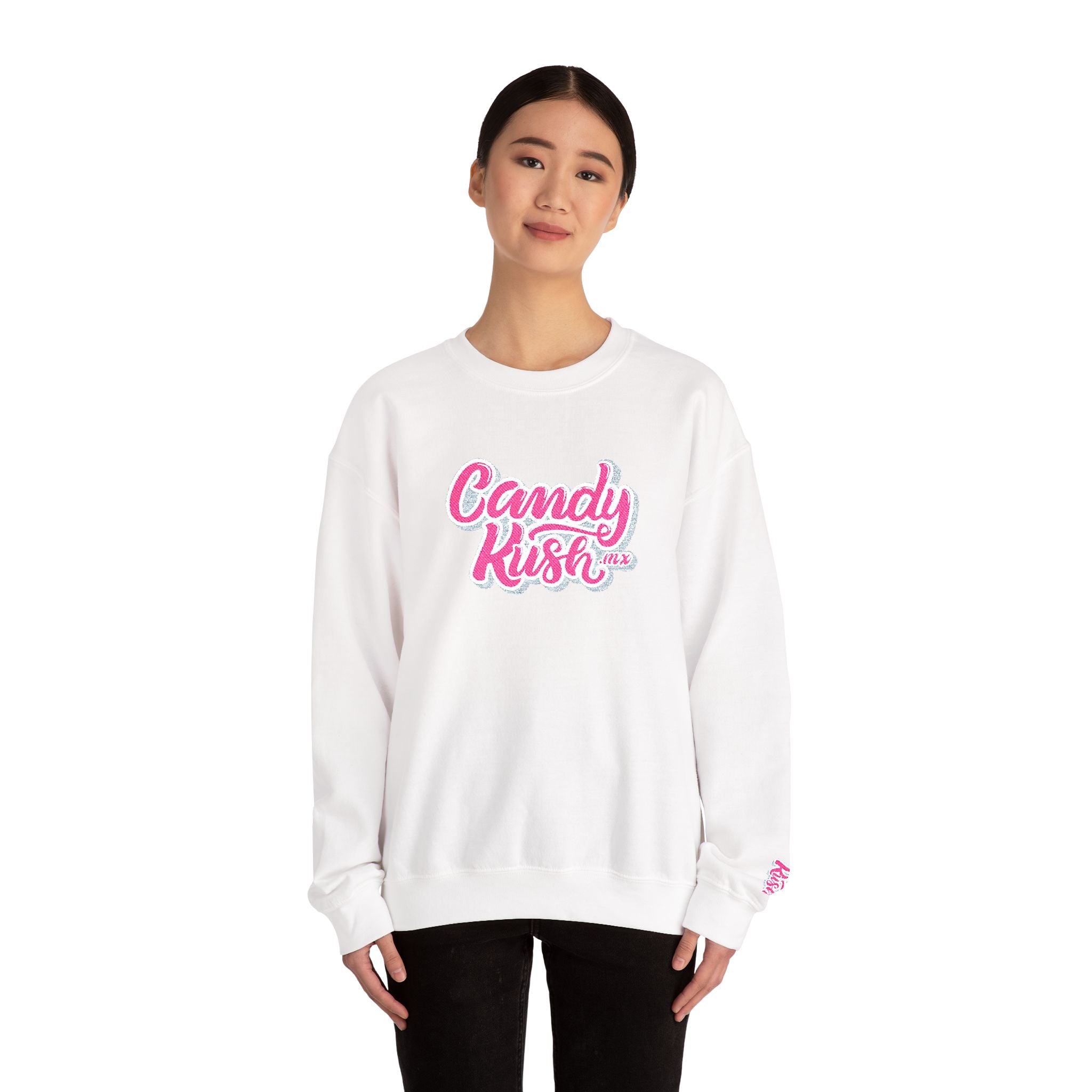 Sudadera unisex Candy Kush Heavy Blend™ de cuello redondo: moderna y cómoda
